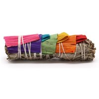White Sage & 7 Corn Leaves Smudge Stick - Sacred Blend For Purification