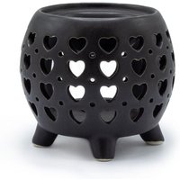 Matt Black Squat Pot Oil Burner - Home Fragrance Diffuser