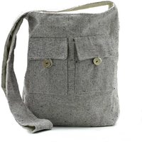 Cotton Canvas Two-pocket Bag - Soft Lavender - Large