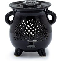 Cauldron Oil Burner Tree Of Life Black Home Fragrance Diffuser