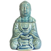 Serene Buddha Oil Burner - Blue - Zen Aromatherapy Diffuser