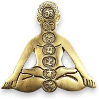 Seven Chakra Incense Holder - Aluminium, Gold Finish, 12x12cm