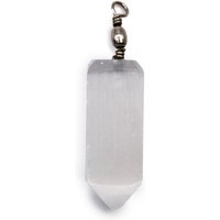 Selenite Obelisk Pendant - Natural Crystal, Clarity, Calm, Purity