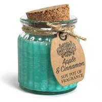 Apple & Cinnamon Soy Wax Pot Candle - 20 Hour Burn Time