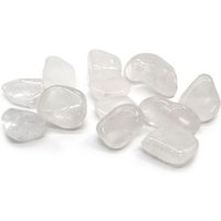 Large Tumbled Ice Quartz Stones - 20mm-30mm, 24 Pack