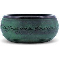Moss Green Mushroom Singing Bowl - Brass, Extra Loud, 23cm Diameter, 10.5cm Height, 1.3kg