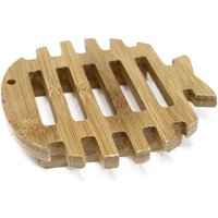 Hemu Wood Soap Dish - Fish Shape For Optimal Airflow & Extended Soap Life