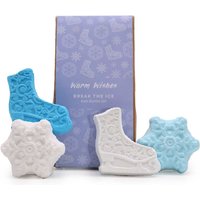 Handmade Bath Bomb Gift Pack - Snowflake & Frosted Sugar Plum - 80g Each (4 Pack)