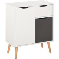 Storage Cabinet With Drawer & Cupboard - Versatile For Bedroom & Living Room, Durable & Easy Assembly