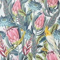Arthouse Rainforest Escape Green Pink Wallpaper