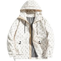 Men's & Women's Camo Waterproof Windproof Jacket With Reflective Strips - Outdoor Hooded Raincoat For Hiking & Casual Wear