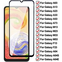 9D Tempered Glass For Samsung Galaxy A04 A04S A04E A03 A13 A23 A33 A53 A73 Screen Protector F13 F23 M13 M23 M33 M53 Glass Film