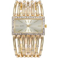 New Watch Hot Selling High-end Fashion Diamond Inlaid Women's Bracelet Watch Simple and Casual Broadband Square Quartz Women's Watch