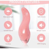 Female Simulated Vibrator Tongue Licking Stimulation Clitoral Orgasm G spot Masturbator Sex Toy