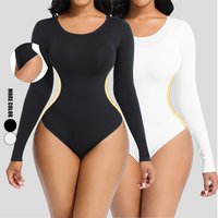 Bodysuit Slimming Buttock Panty Long Sleeve Body Shape Seamless Bodysuit