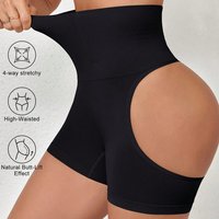 „High-Waisted Shapewear Shorts With Boning – Butt Lifting & Tummy Control Seamless Underwear For Women – Breathable Nylon Blend Slimming Panties