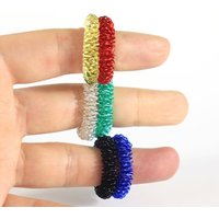 Stress Relief Toys Decompression Mini Finger Massage Ring Finger Ring Spring Finger Massager Decompression Fingertips Toys