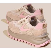 Thick Soled Raised Apricot Colored Dad Female Internet Celebrity Super Hot Forrest Gump Shoes, 2024 Spring New Genuine