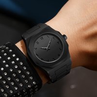 Minimalist Casual Quartz Watch Arabic Numerals Date Display Water Resistant Silicone Strap Arabic Numerals Calendar Silicone Quartz