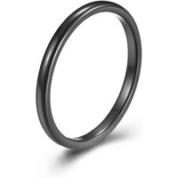 Men's Jewelry 2mm Wide Simple Tungsten Steel Pinky Ring Elegant Couple Tungsten Gold Ring Fashionable Simple Style Ring
