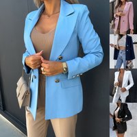 Clothing Double breasted Fashionable Solid Small Suit Jacket