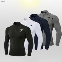 Clothing Shark Fitness Classic Bodysuit Half Zip Workout Wear Training Broad Shoulders Narrow Waist Accentuated Figure