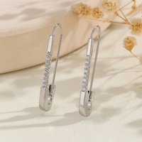 2025 Cross Border Hot Sale Pin Simple Versatile Personality Style Earrings Manufacturer Wholesale
