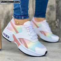 SHLIANG Sports Shoes Outdoor Running Shoes Mesh Breathable Sneakers Free Shipping Tennis Shoes Female Casual Sneakers S0136