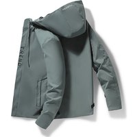 Casual Style Hooded Jacket Spring Autumn Seasonal Wear Letter Print Popular Relaxed Everyday Wear Versatile Comfortable Feshion Trend