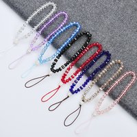 Universal Phone Strap Fashion Bling Crystal Beads Hand Wrist Lanyard Strap Phones iPhone X Samsung Camera GoPro Keychain