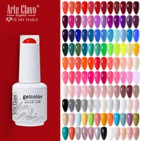 Arte Clavo Fashion Gel Nail Polish Semi Permanent Sequins Flakes Shiny Glossy UV LED Nails Art Design Gels Varnish Lacquer