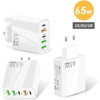 65W GaN Charger USB PD Muti Plugs Fast Charging GaN Charger Mobile Phone Quick Charging Type C