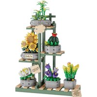 Building Blocks flower toys building block bouquet flower arrangement boys and girls adult gifts small particle building block set