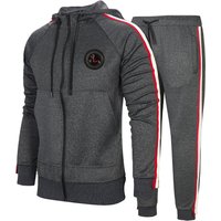 Clothing sports leisure hooded sweatshirt suit large cardigan retro two piece set wholesale