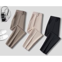 Pants Men's Korean Version Trend Spring Autumn And Winter New Nine-point Small Trousers Men's Slim-fitting Drape Suit Pants Casual Trousers