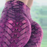 Woven digital printing slimming high waist sports leggings yoga pants