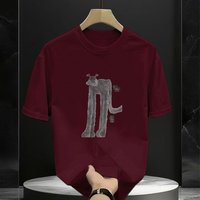 T-shirt Personalized Creative Printing High Quality Loose Short Sleeve Large Size Men’s 2025 Summer Fashion Trend Ins Top