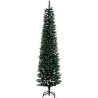 Árbol De Navidad Estrecho 190 Cm Con 570 Ramas Y Soporte De Metal Árbol Navideño Para Salón Interior Verde