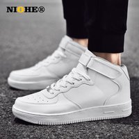 NIOHE Men’s Women’s High Top Casual Small White Shoes Outdoor Personalized Comfortable Sports Running Shoes