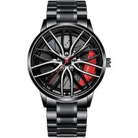 Luxury Watches Sports Car Watches 3D Sport Rim Hub Wheel Wristwatch Car Quartz Watches Creative Relogio Masculino