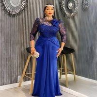 Plus Lace & Sequin Evening Dress – Elegant Patchwork Maxi Gown Banquets