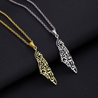 Stainless Steel Israel Palestine Map Geometric Titanium Pendant Necklace Fashion Jewelry All