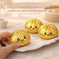 Dumpling Squishies Stress Relieving Toy Realistic Steamed Buns Novelty Squeeze Tuck Soft Toy Relaxation
