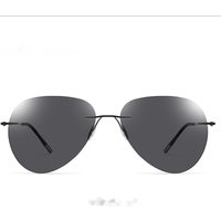 Light Ultra Titanium Light Polarized Frameless Changing Sunglasses Driving Day Night Glasses