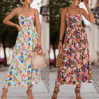 Spring Summer 2023 Hot Selling Open Back Split Strap Dress