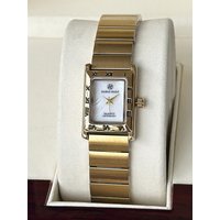 New Medieval Style Steel Belt Women’s Watch Temperament Workplace Waterproof Square Gold Quartz Watch Advanced Sense Retro Light Luxury