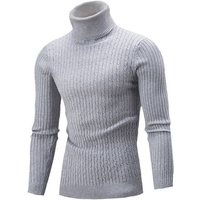 Clothing autumn winter high collar sweater trendy twisted long sleeve slim knitted sweater pullover bottoming shirt