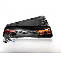 4K HD 10 inch 12 inch full screen streaming media rearview mirror driving recorder dual lens voice control WIFI