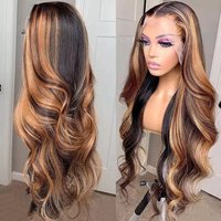 wig long curly hair wig piano lace headgear Highlight 13*4 lace Wig