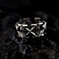 Evening Jewelry Multi-Arrow Shape Open For Men Women, Trendy Niche Light Luxury Personality Retro Punk European And